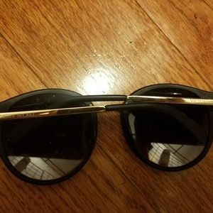 Round fashion forward sunglasses